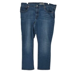 Levi's 414 Relaxed Straight Jeans Blue Stretch Denim‎ Size 34